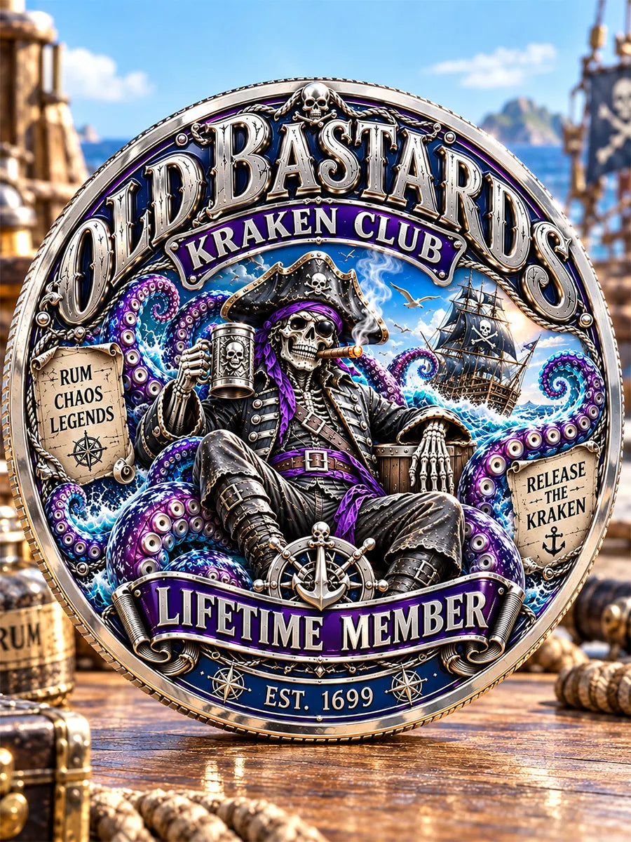 Old Bastards Kraken Club Commemorative Medallion